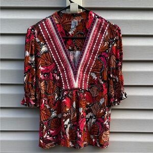 Anthropologie Bl^nk London Butterfly Top size Extra Extra Small